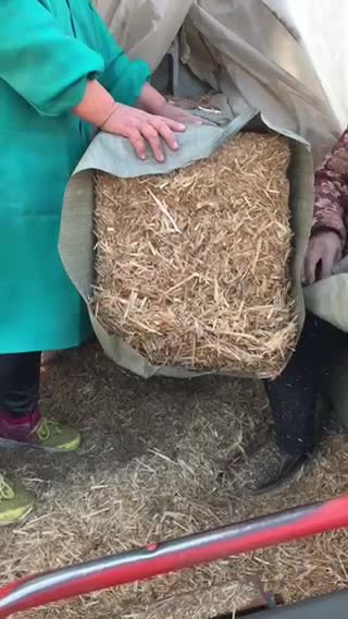 小麦秸秆粉碎揉丝除尘小套袋，牛羊马驴饲草