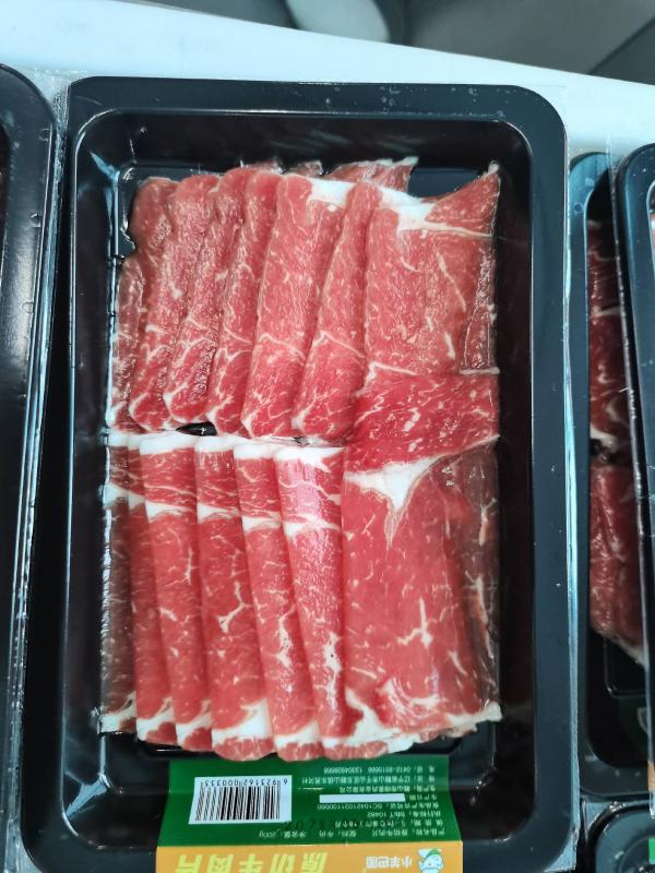 原切牛肉片，整块肉原切，不调理，不合成，肉香味十足！