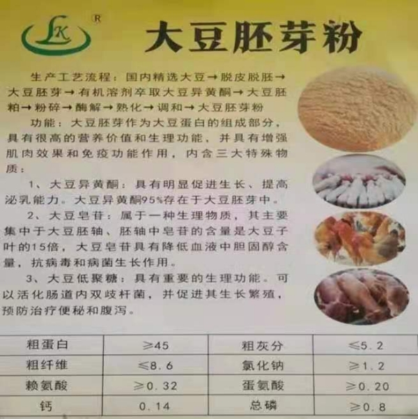 大豆胚芽粉，适合蛋禽，肉禽，水产等添加饲料